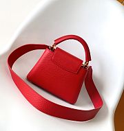 Louis Vuitton Capucines Mini Red Scarlett - 21 x 14 x 8 cm - 4