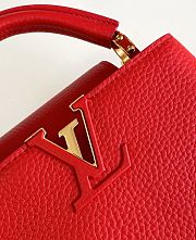 Louis Vuitton Capucines Mini Red Scarlett - 21 x 14 x 8 cm - 3