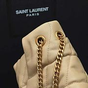 YSL Puffer Small leather shoulder bag in beige  - 29x17x11cm - 6