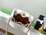 Chanel Drawstring Bag Caviar Leather In White - 30x26x14cm - 4