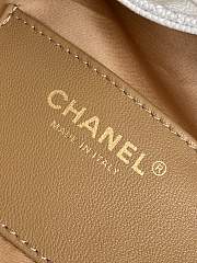 Chanel Drawstring Bag Caviar Leather In White - 30x26x14cm - 2