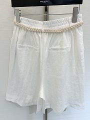 Chanel Linen White Skirt  - 4