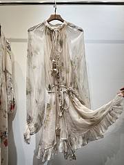 Zimmermann Natura Flutter Playsuit With Garden Print All-Over In Viscose  - 3