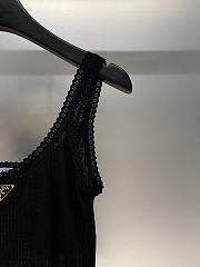 Prada Cotton Ribbed Tank Top in Black - 2