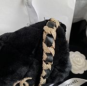 Chanel Fur Leather Flap Bag - 1.5*21.5*6.5cm - 6