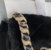 Chanel Fur Leather Flap Bag - 1.5*21.5*6.5cm - 4