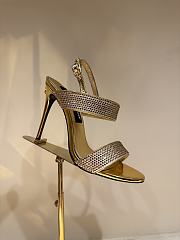 Dolce & Gabbana KIM DOLCE&GABBANA Embellished Satin Sandals - 3