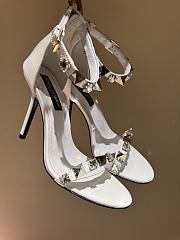 Dolce & Gabbana Crystal Embellished Ankle Strap Sandals 10CM - 1