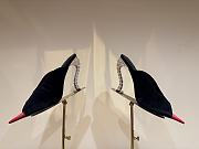 Schiaparelli Velvet Embellished Mules in Black Suede 10.5cm - 6