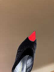 Schiaparelli Velvet Embellished Mules in Black Suede 10.5cm - 4