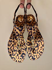 CASSANDRA wedges in leopard grosgrain - 2