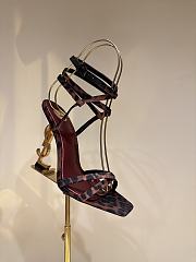 YSL OPYUM slingback sandals in leather 10.5cm - 1