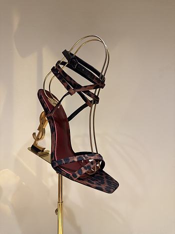 YSL OPYUM slingback sandals in leather 10.5cm