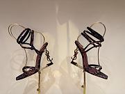 YSL OPYUM slingback sandals in leather 10.5cm - 2