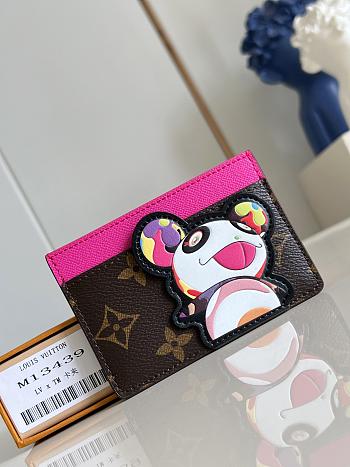 Louis Vuitton X Takashi Murakami Card Holder In Multicolor Monogram