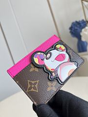 Louis Vuitton X Takashi Murakami Card Holder In Multicolor Monogram - 6