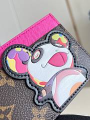 Louis Vuitton X Takashi Murakami Card Holder In Multicolor Monogram - 4