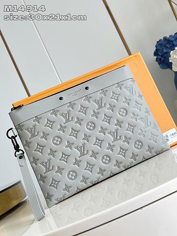  Louis Vuitton Pochette To-Go Grey Monogram 30x21x1cm