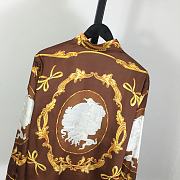 	 Versace Cameo Silk Shirt Brown - 3