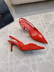  Prada Red Slingback Pumps - 6
