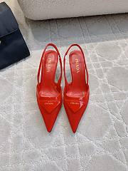  Prada Red Slingback Pumps - 4