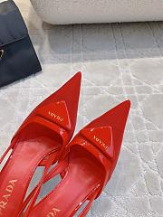  Prada Red Slingback Pumps - 2