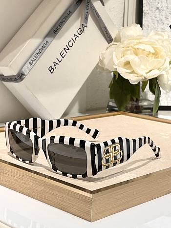 Balenciaga Dynasty Rectangle Sunglasses