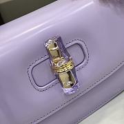 Gucci Bamboo Diva medium bag in lilac leather 26x13x8cm - 2