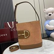 Gucci 73 small bucket bag suede bag - 27.5x26x11.5cm - 2