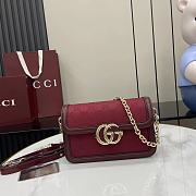 Gucci Go small shoulder bag in black GG canvas 21.5x14x9cm - 4