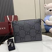 GG jumbo medium crossbody bag grey - 31x24.5x5cm - 1