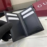 Jumbo GG card case in grey leather - 12x7.5cm - 3