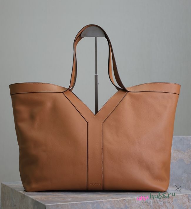 YSL Y tote in brick leather - 46 X 38 X 18 CM - 1