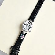 Breguet Reine De Naples 18k White Gold Oval 25mm Watch With Diamonds - 6