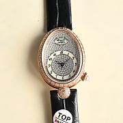 Breguet Reine De Naples Oval 25mm Watch With Diamonds - 3