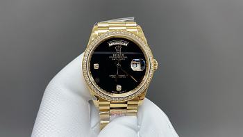 Rolex Day Date Gold & Black Watch