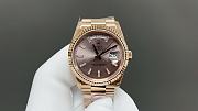 Rolex Day-Date Rose Gold Chocolate Color Dial  - 1