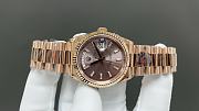 Rolex Day-Date Rose Gold Chocolate Color Dial  - 5