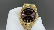 Rolex Day-Date Yellow Gold Dark-Grey Diamond Automatic Chronometer  - 4