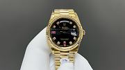Rolex Day Date Rose Gold Black Ruby Dial  - 1
