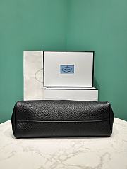Small leather shoulder black bag - 26x14x9.5cm - 5