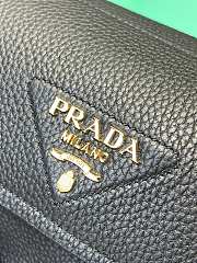 Small leather shoulder black bag - 26x14x9.5cm - 3