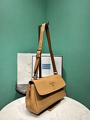 	 Small leather shoulder brown bag - 26x14x9.5cm - 5