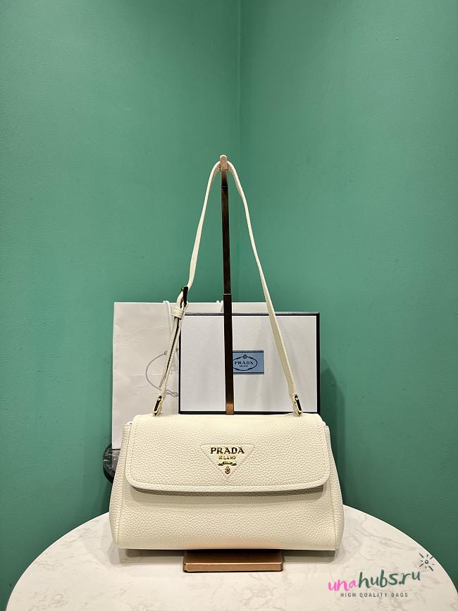	 Small leather shoulder White bag - 26x14x9.5cm - 1