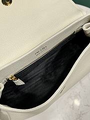 	 Small leather shoulder White bag - 26x14x9.5cm - 6