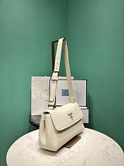 	 Small leather shoulder White bag - 26x14x9.5cm - 3