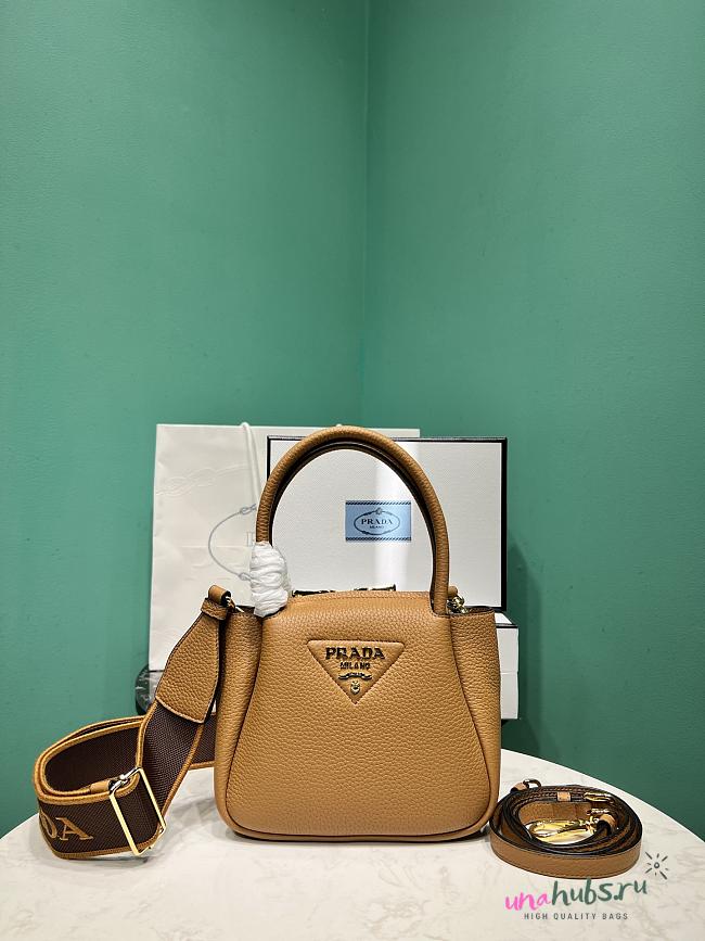 	 Prada Leather mini handbag Brown - 18*19.5*9cm - 1