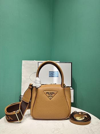 	 Prada Leather mini handbag Brown - 18*19.5*9cm