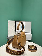 	 Prada Leather mini handbag Brown - 18*19.5*9cm - 3