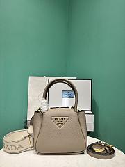 	 Prada Leather mini handbag Taupe - 18*19.5*9cm - 1